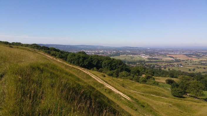 View from Cleeve Hill in Cheltenham