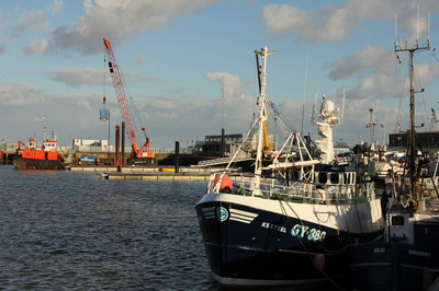 Fishing Boats at Grimsby Docks