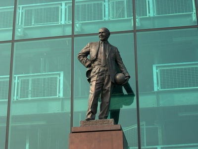 Statue of Sir Matt Busby at Old Trafford