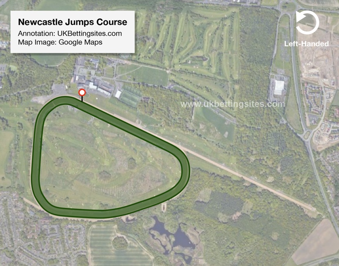 Newcastle Jumps Racecourse Map