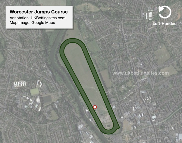 Worcester Jumps Racecourse Map